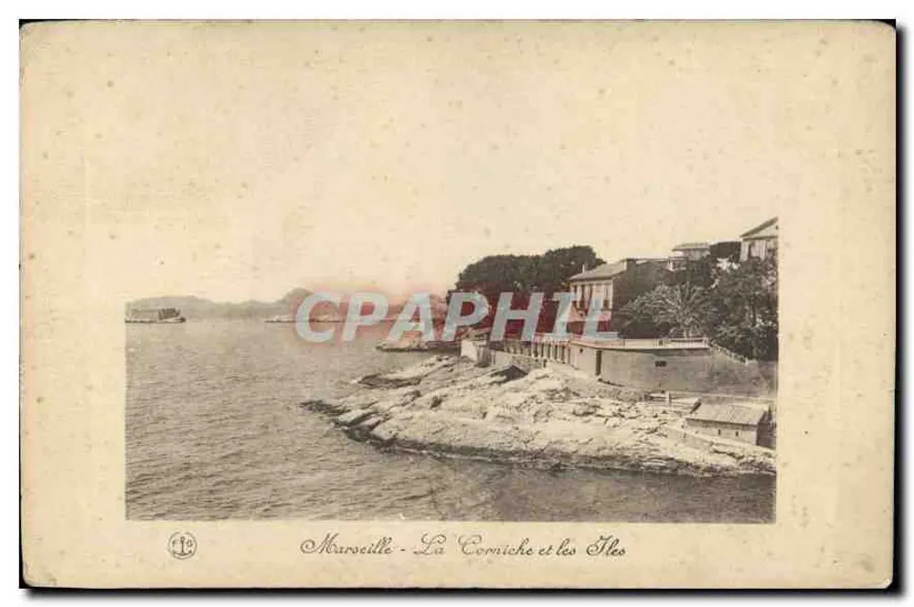 Marselha - A Corniche e as Ilhas — editor não identificado, n° de série 13 - Frente
