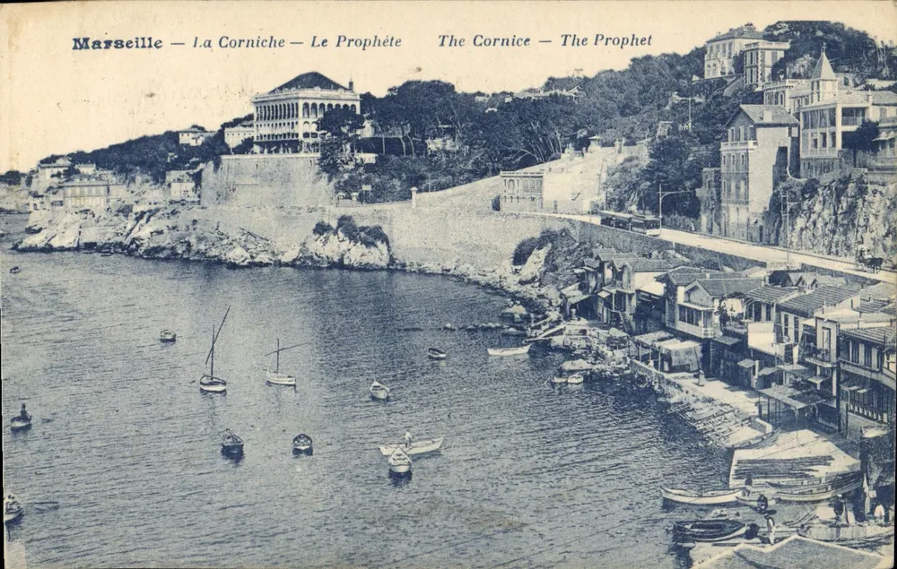 Marselha — A Corniche — O Profeta — Editor não identificado, número de série não visível - Frente