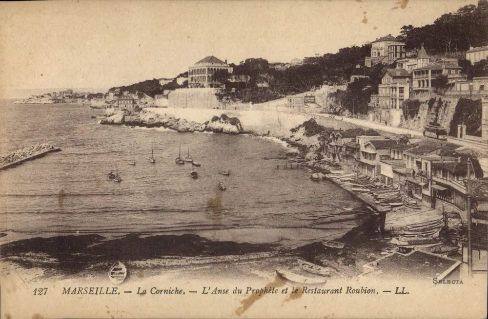 Marseille — La Corniche — L'Anse du Prophète et le Restaurant Roubion — SELECTA - Recto