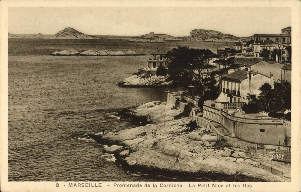 Marseille - Promenade de la Corniche - Le Petit Nice und die Inseln — Tardy - Vorderseite