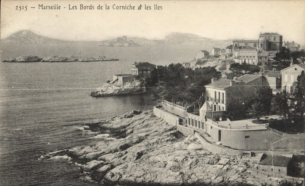 Marseille — Os Margens da Corniche & as Ilhas — Editor: S. L. A. N. (n° 2515) - Frente