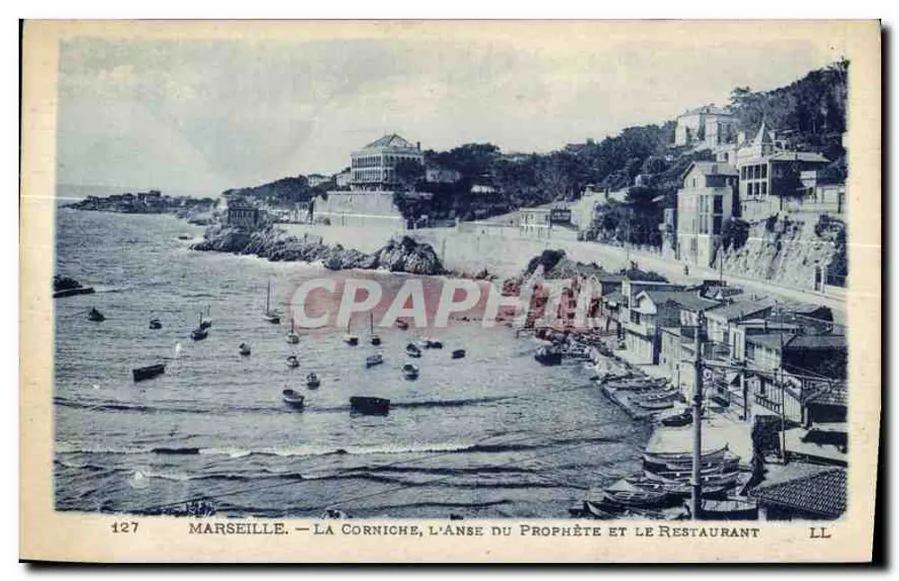 Marseille — Die Corniche, die Anse du Prophète und das Restaurant — LL, Nr. 127 - Vorderseite