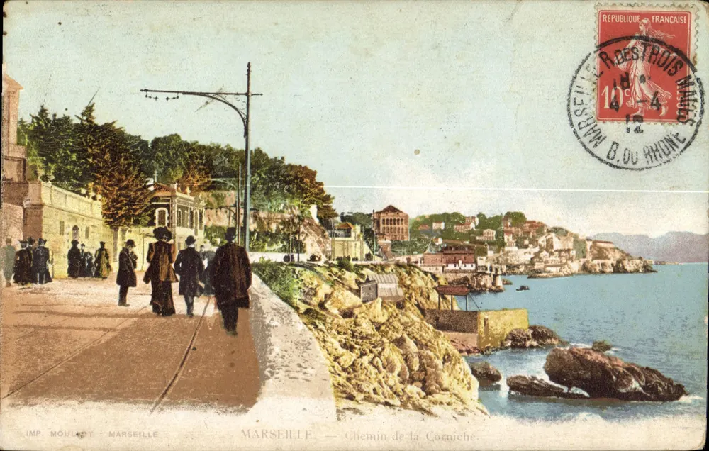 Marselha — Caminho da Corniche — IMP. MOULÉT - Frente