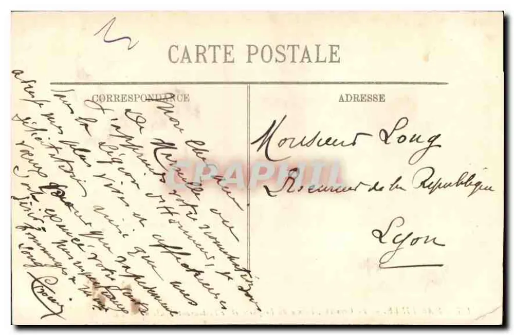 Marseille — La Corniche, die Anse du Prophète und das Restaurant Roubion — LL. Nr. 127 - Rückseite