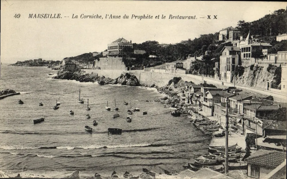 Marseille — A Corniche, a Anse do Profeta e o Restaurante — n°49 - Frente