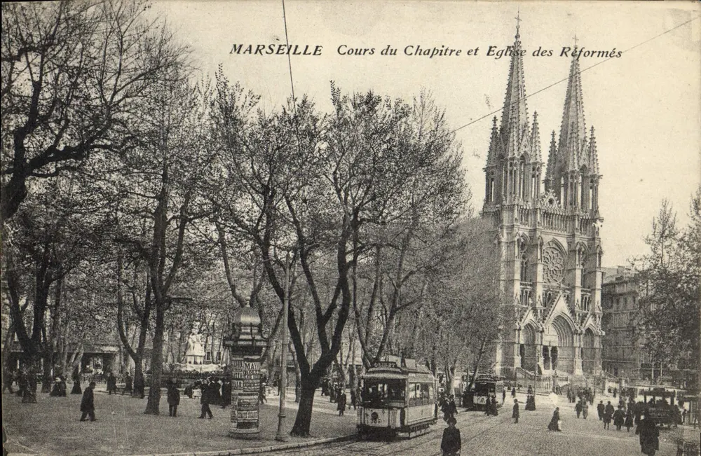 Marseille — Cours du Chapitre und Église des Réformés — Verlag unbekannt - Vorderseite