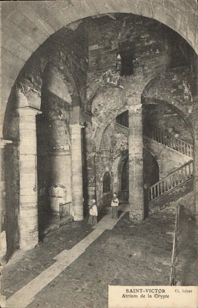 Saint-Victor — Atrium krypty — Cl. Lézer - Awers