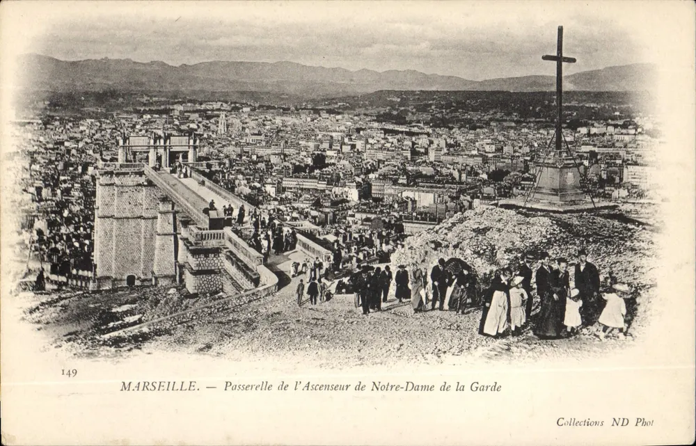 Marseille — Brücke des Aufzugs von Notre-Dame de la Garde — Collections ND Phot - Vorderseite