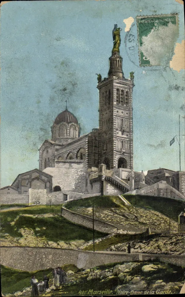 Marselha — Nossa Senhora da Guarda — editor V. Veyrat, n° 41 - Frente