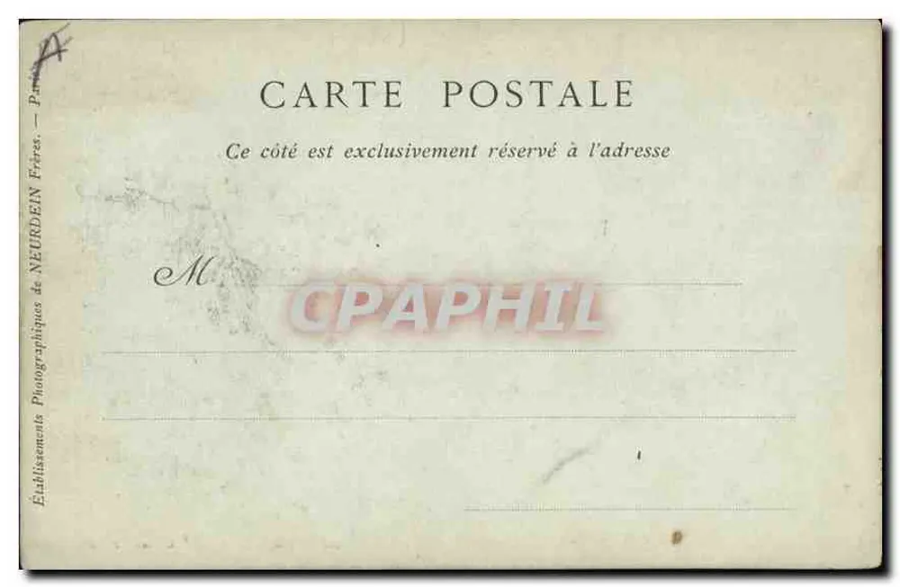 Marseille — Aufzug der Notre-Dame-de-la-Garde, der Ausgang — Sammlung ND Phot - Rückseite