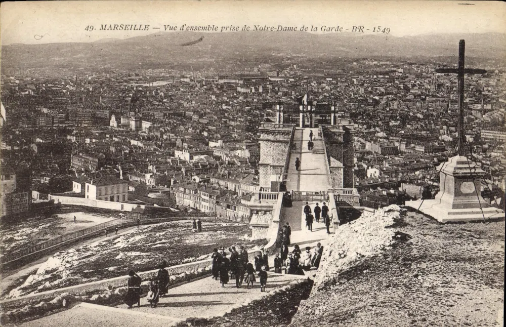 Marseille — Panoramablick vom Notre-Dame de la Garde — BR - 1549 - Vorderseite
