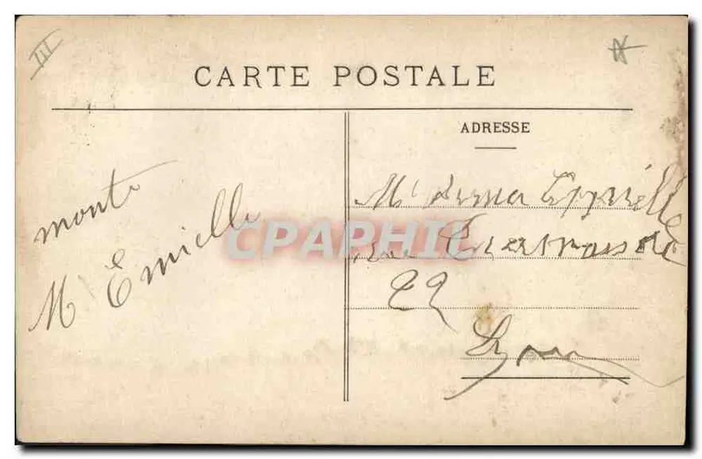 Marseille — Ausgang der Aufzugskabine der Notre-Dame-de-la-Garde — IMP. MOULLOT - MARSEILLE - Rückseite