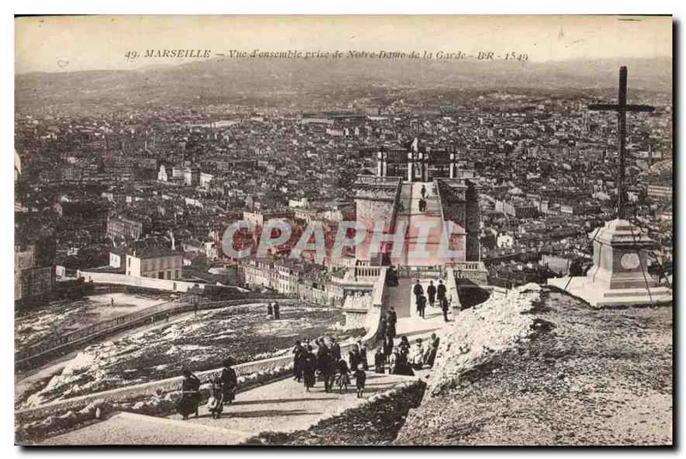 Marseille — Übersicht von Notre-Dame de la Garde — BR - 1549 - Vorderseite