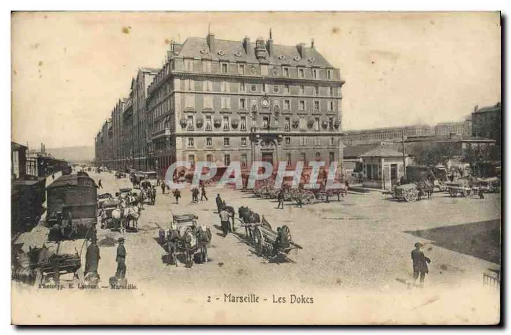 Marselha - Les Dokcs — Fototip. E. Lateur — Marselha, n°2 - Frente