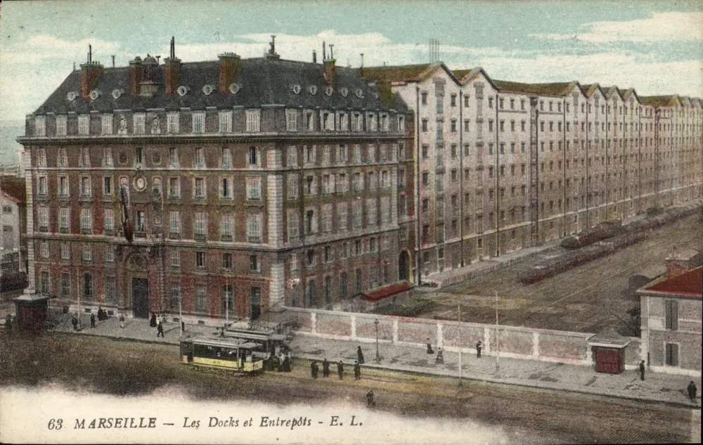 Marseille — Os Docks e Armazéns — E. L. - Frente