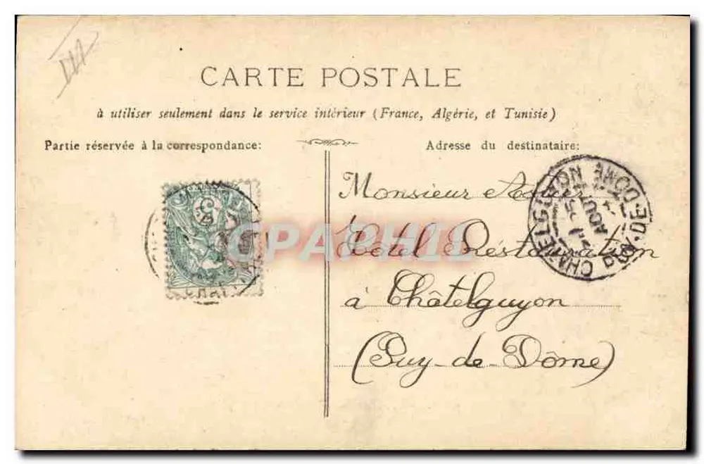 Marseille - Port — widok nabrzeży i tramwaju — G.M. 89 - Rewers