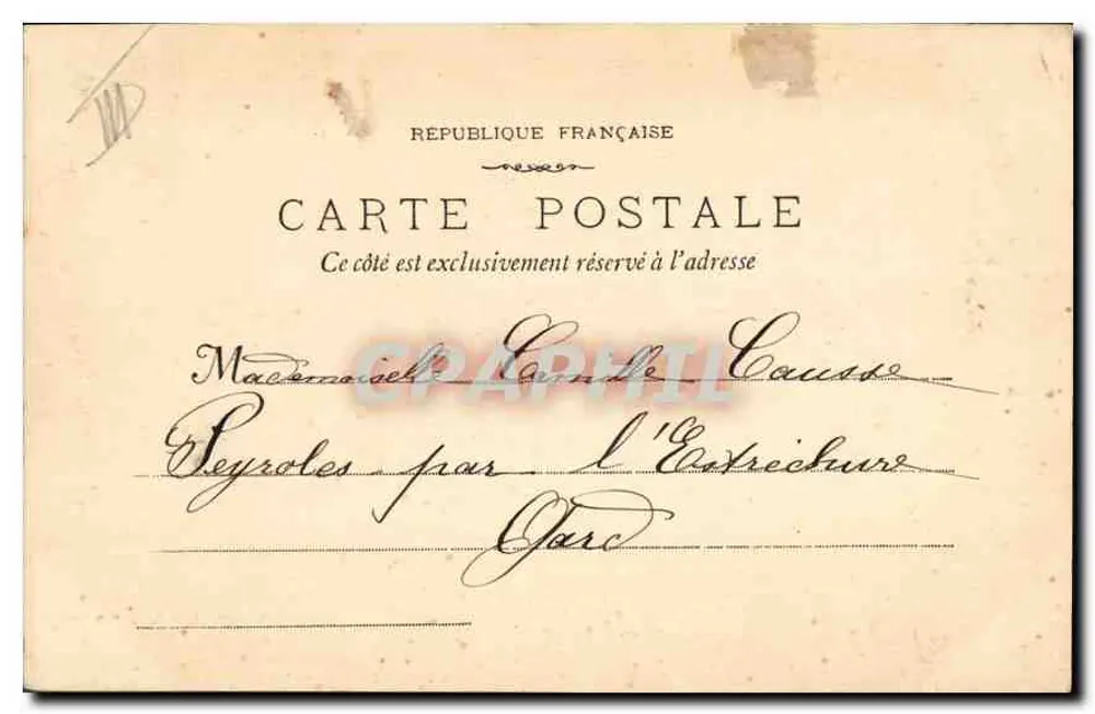 Marseille - Der Platz der Joliette & die Docks — Phototyp. E. Lacour — Marseille. - Rückseite