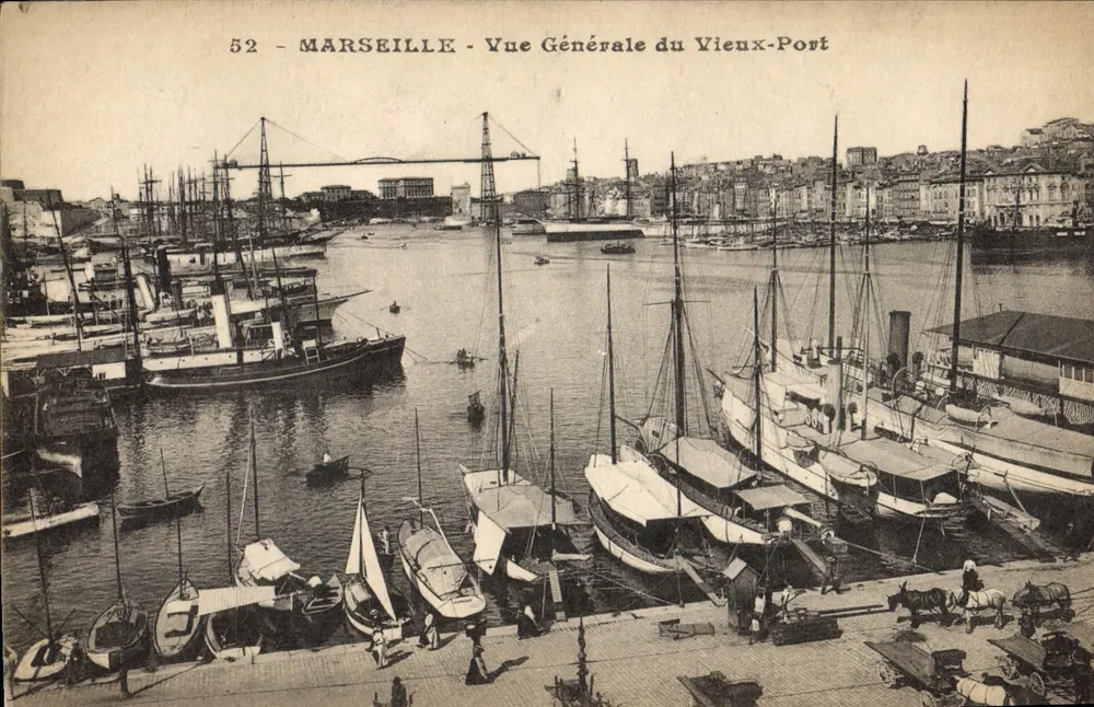 Marseille — Allgemeiner Blick auf den Alten Hafen — n° 52 - Vorderseite