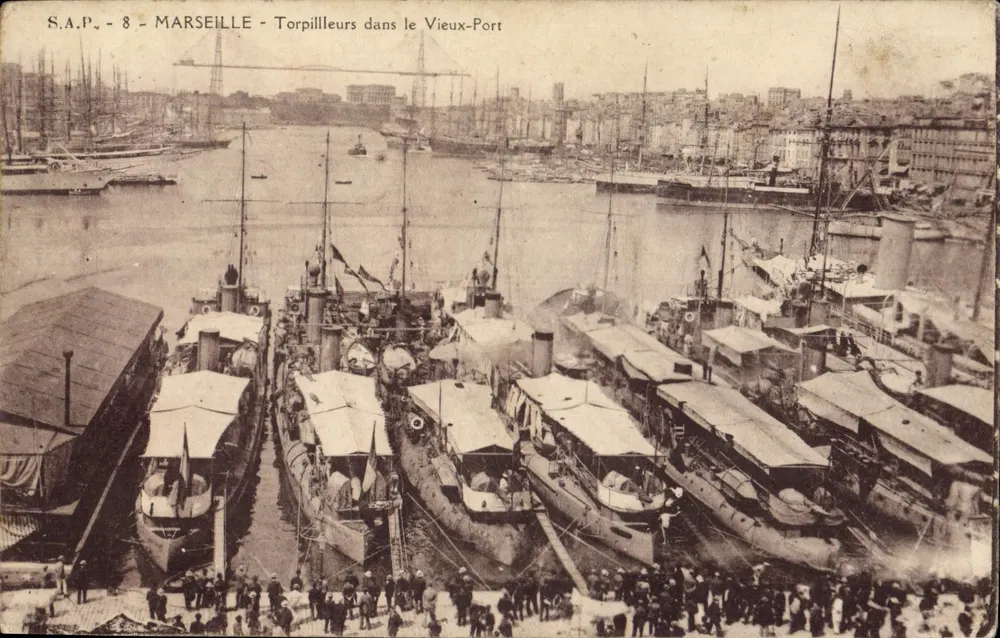Marseille - Torpedoboots am alten Hafen — S.A.P. n°8 - Vorderseite