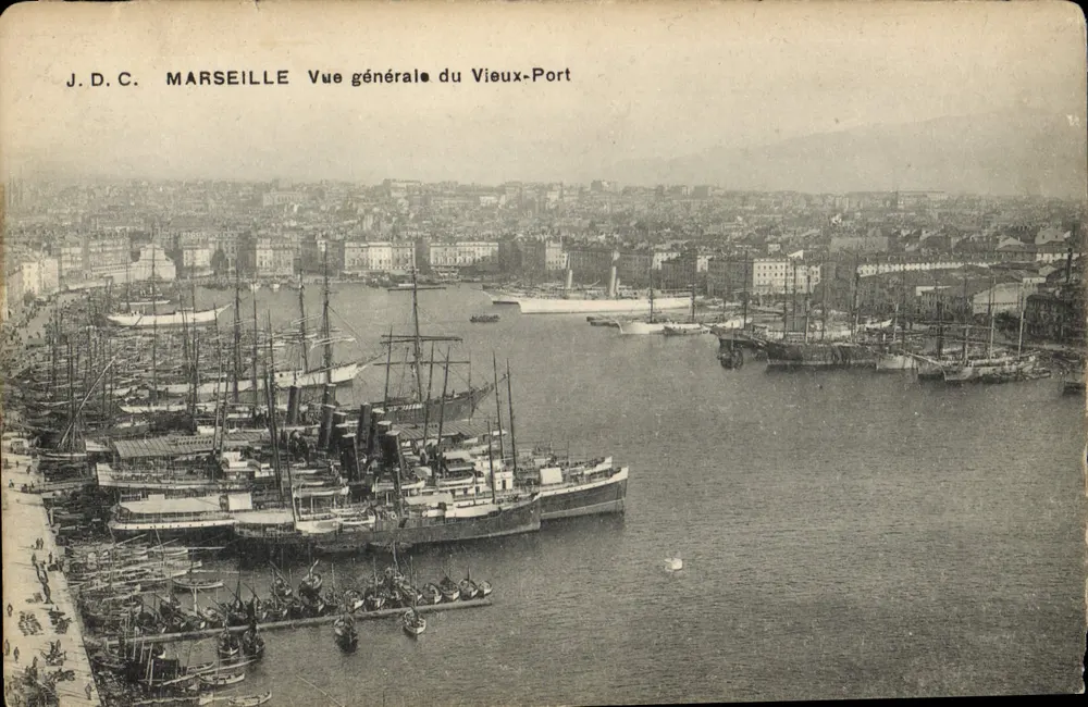 Marseille — Allgemeiner Blick auf den Alten Hafen — J.D.C. - Vorderseite