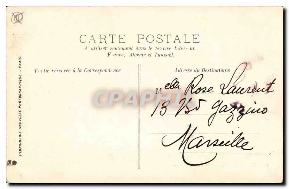 Marseille — O Velho Port — LL. - Verso