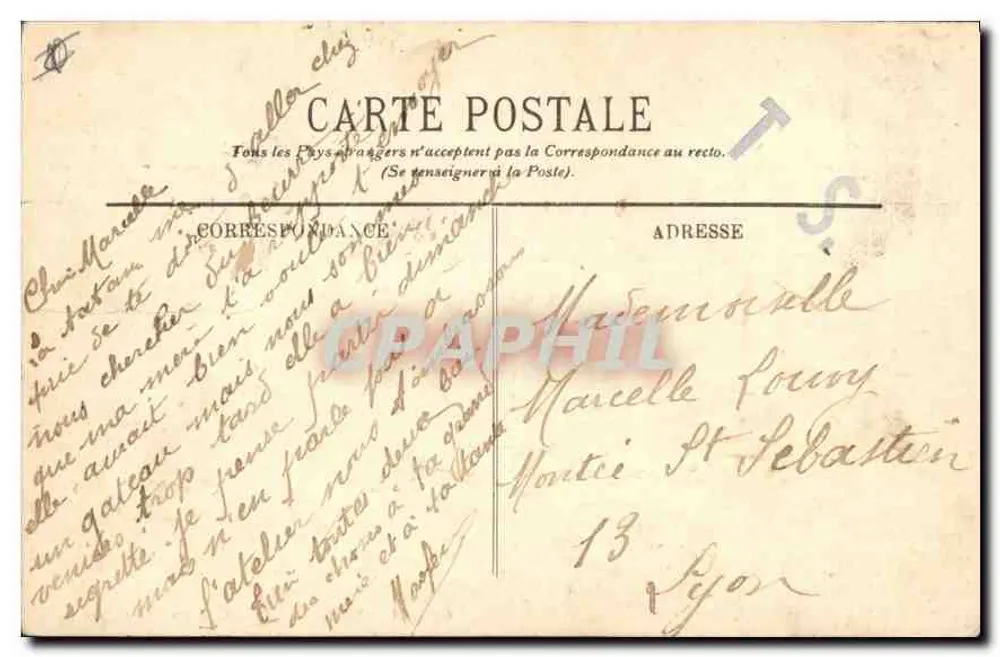 Marseille — Ein Eckchen des Alten Hafens — LL - Rückseite