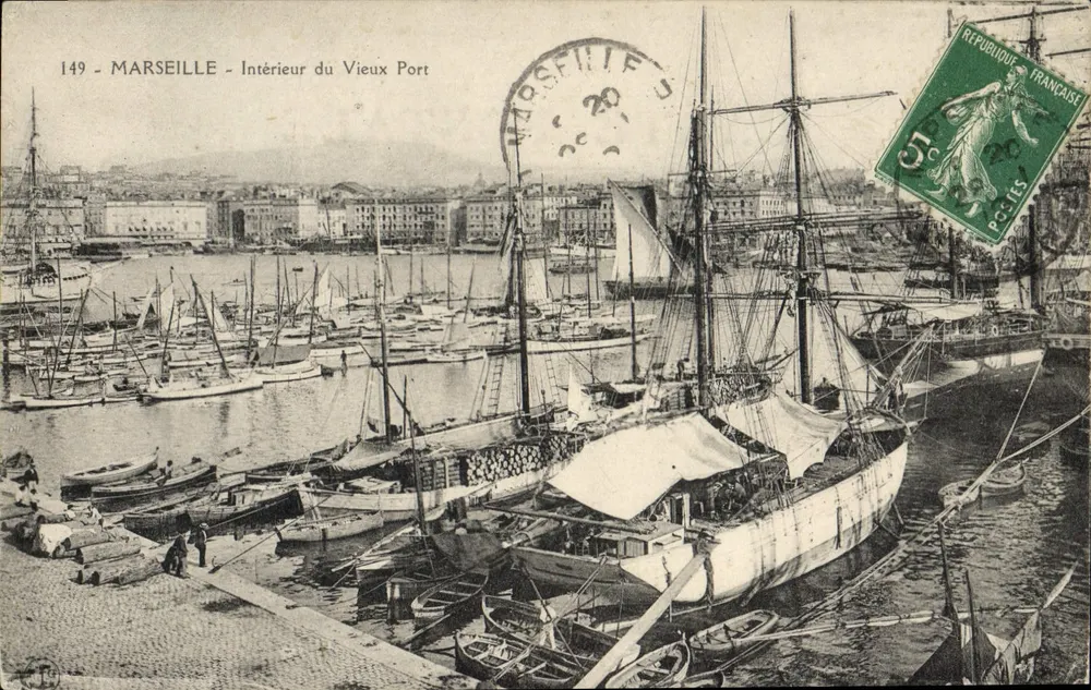 Marseille — Innenansicht des Vieux Port — Verlag unbekannt, n° 149 - Vorderseite