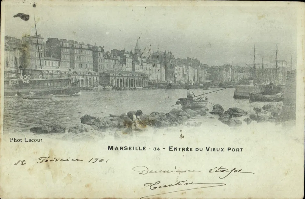Marseille - 34 - Eingang zum Alten Hafen — Phot Lacour, Serie Zweiter Stock - Vorderseite
