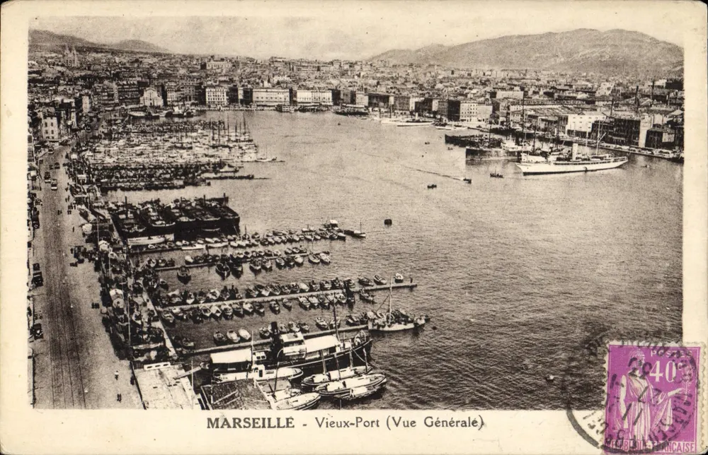 Marseille - Vieux-Port (Allgemeiner Blick) — Verlag 'C. Béguin Française' — Seriennummer nicht sichtbar - Vorderseite
