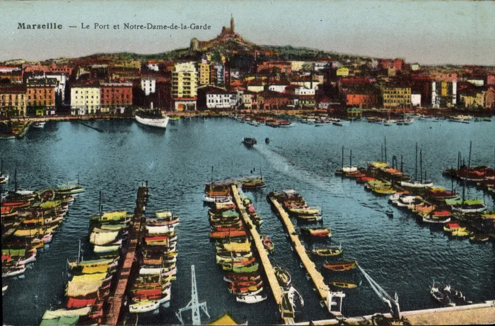 Marseille — Der Hafen und Notre-Dame-de-la-Garde — n° 1266M - Vorderseite