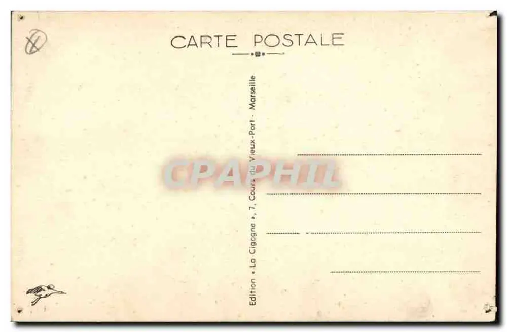 Marseille — Der Vieux Port und der Pont Transbordeur — Edition La Cigogne - Rückseite