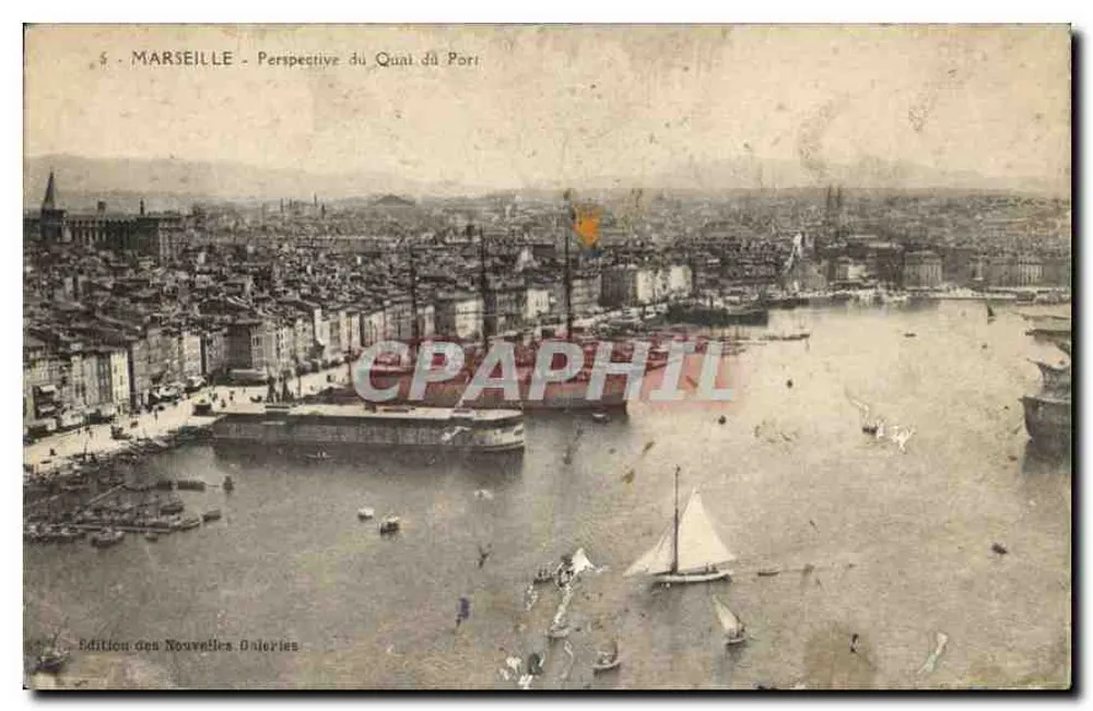 MARSEILLE - Vista do Quai do Porto — Edição das Nouvelles Dalieries - Frente