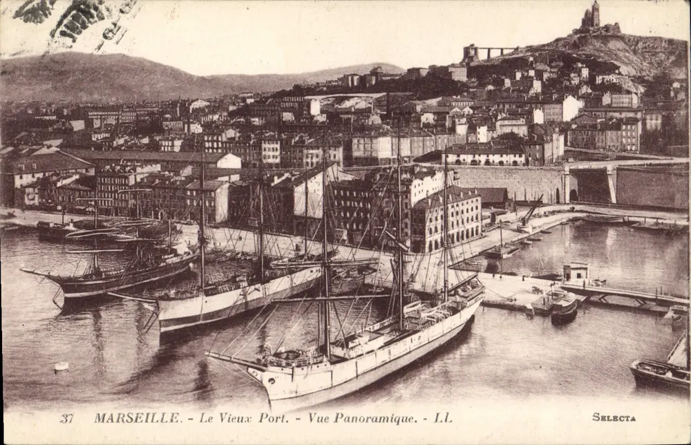 Marseille - Der alte Hafen - Panoramablick - I.L. - Selecta - Vorderseite