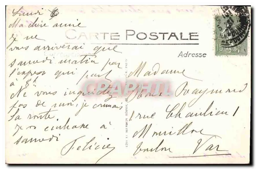 Marseille - Der alte Hafen - Panoramablick - I.L. - Selecta - Rückseite