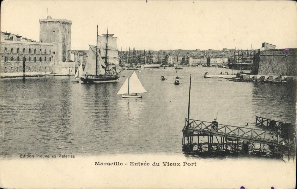 Marseille — Eingang zum Alten Hafen — Edition Nouvelles Galeries - Vorderseite