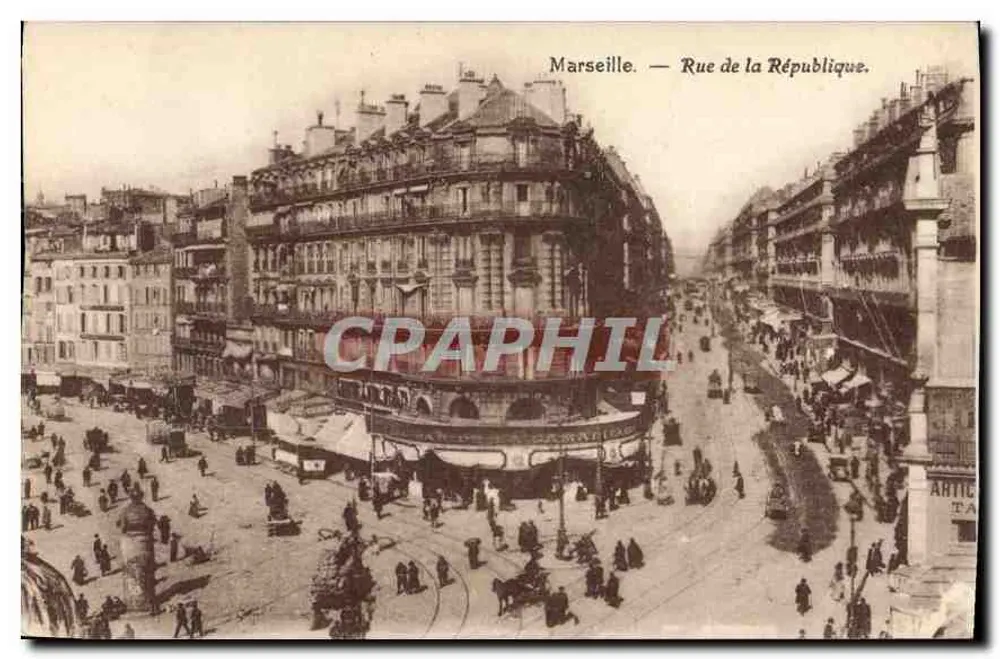 Marselha — Rue de la République — editor Artic, número de série não visível - Frente