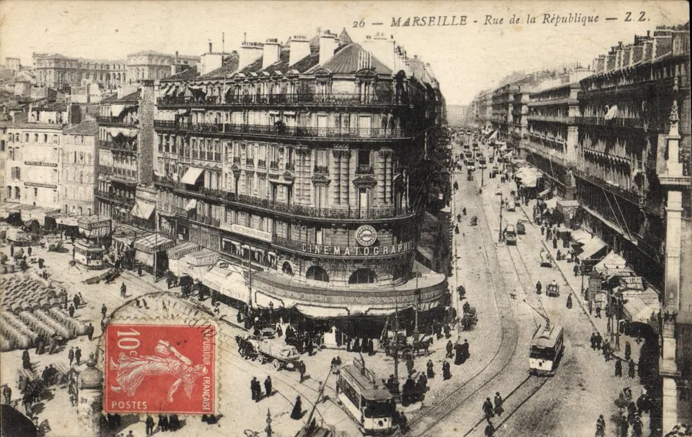 Marselha - Rue de la République — Cinématographe de la Sanaïa — Z.Z. 26 - Frente