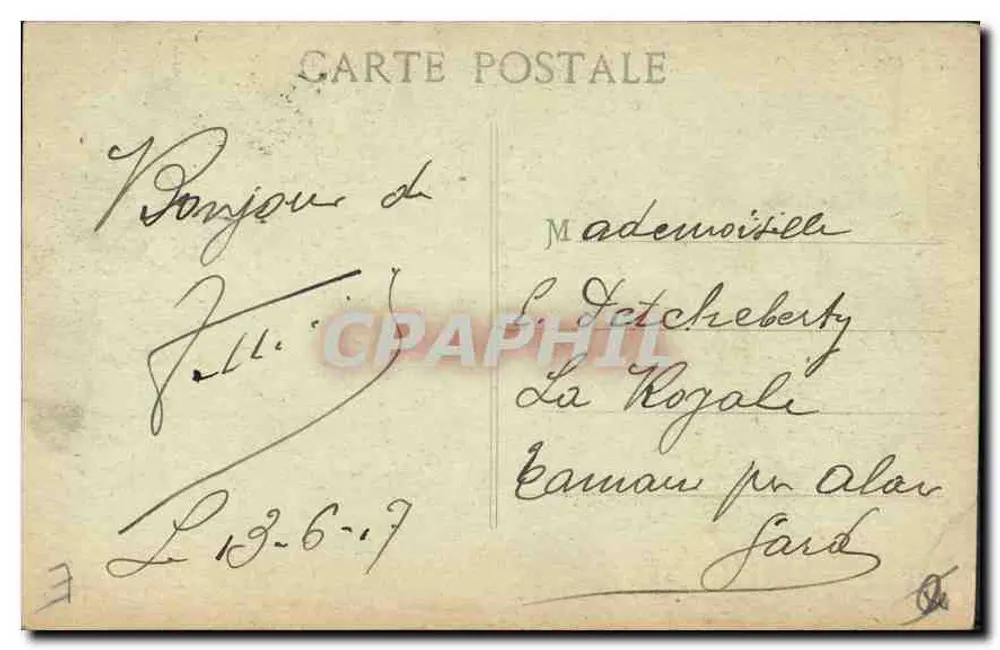Marselha - Rue de la République — Cinématographe de la Sanaïa — Z.Z. 26 - Verso