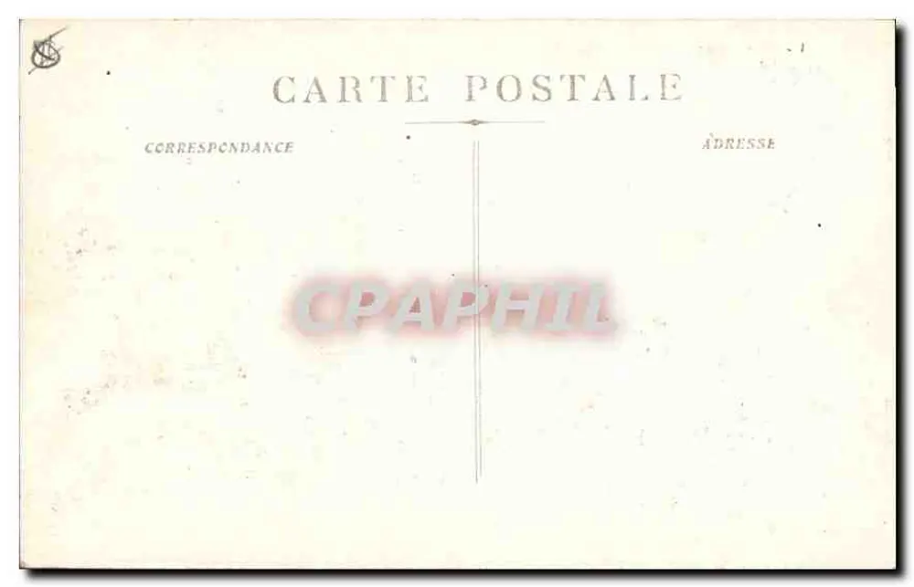 Marseille - Rue de la République — vista da praça com calçada e trem - Verso