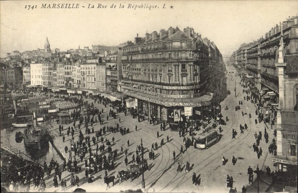 Marsiglia — La Rue de la République — L. Samart - Recto