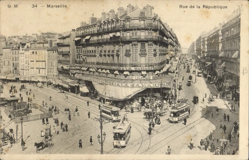 Marselha — Rue de la République — G.M 34 - Frente