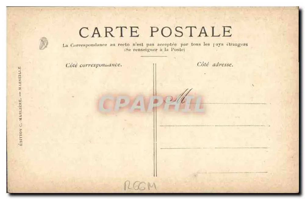 Marselha — Rue de la République — Hotel La Samaritaine - Verso
