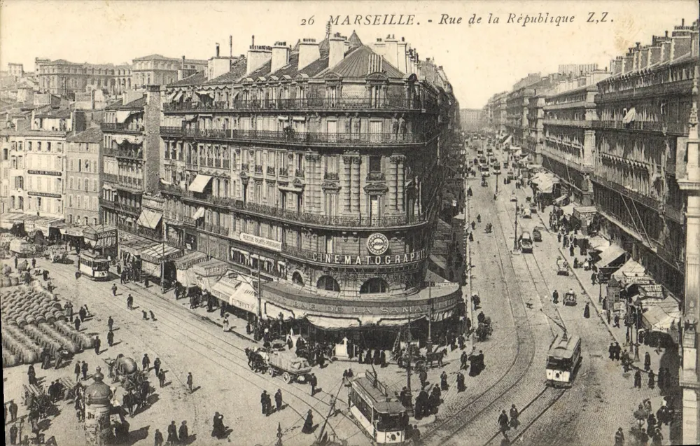 Marseille - Rue de la République — Cinématographie de la Sana — Z.Z. n°26 - Frente