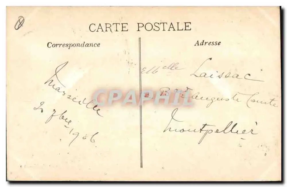 Marselha - Rue de la République — vista aérea — L. P. M. - 20 - Verso
