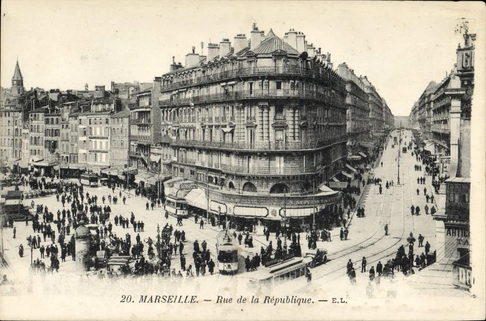 MARSEILLE — Rue de la République — E.L. - Voorkant