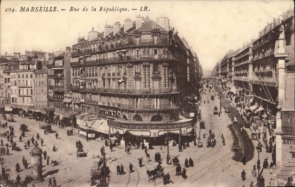 Marseille — Rue de la République — LR. - Voorkant