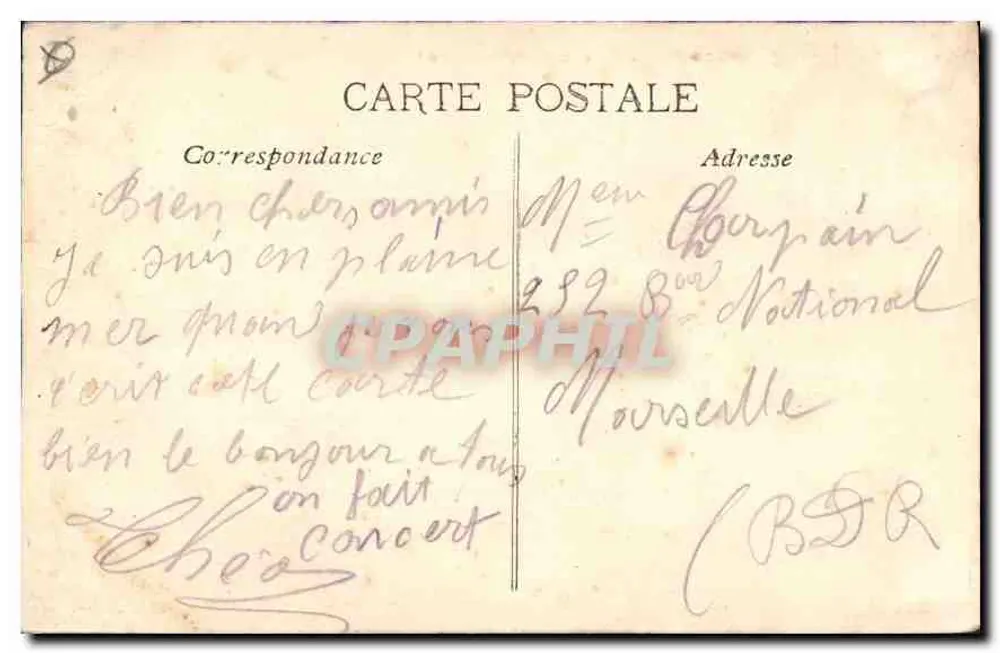 Marseille — Rue de la République — LR. - Achterkant