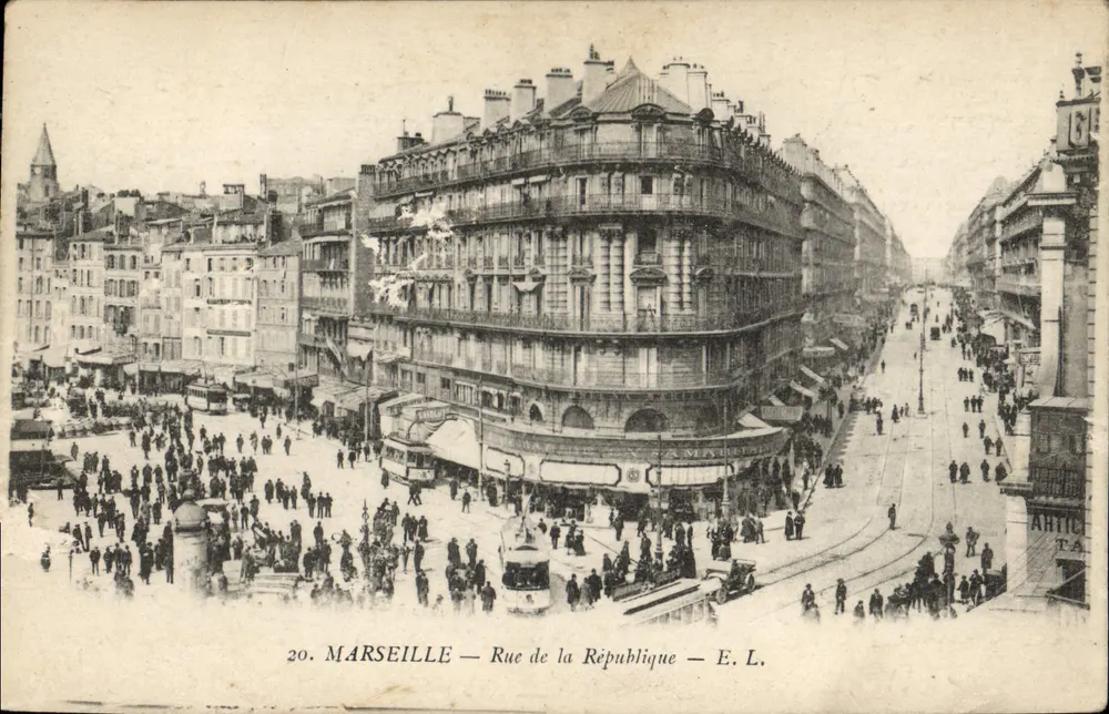 Marselha — Rue de la République — E. L. - Frente