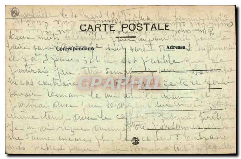 Marselha — Rue de la République — E. L. - Verso
