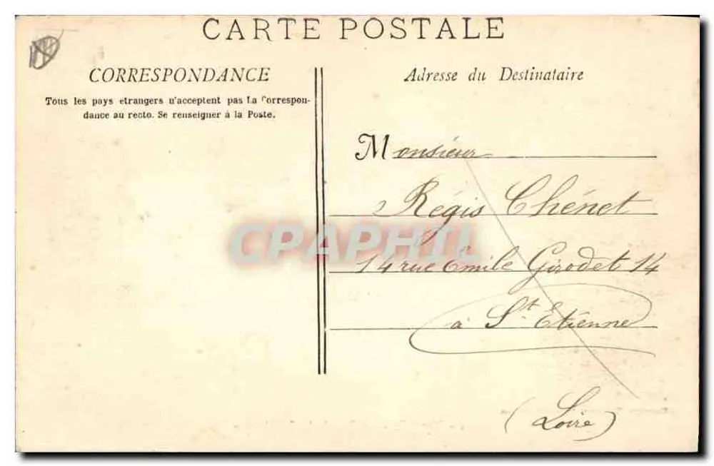 Marselha - A Rue de la République — Fototipia E. Lacour, 19 rue Thubaneau - Verso